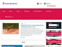 Tablet Screenshot of news.carterbloodcare.org