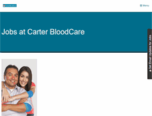 Tablet Screenshot of jobs.carterbloodcare.org